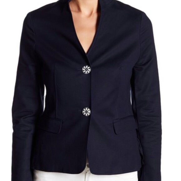 NANETTE LEPORE JACKET NAVY 8 US - Picture 2 of 4